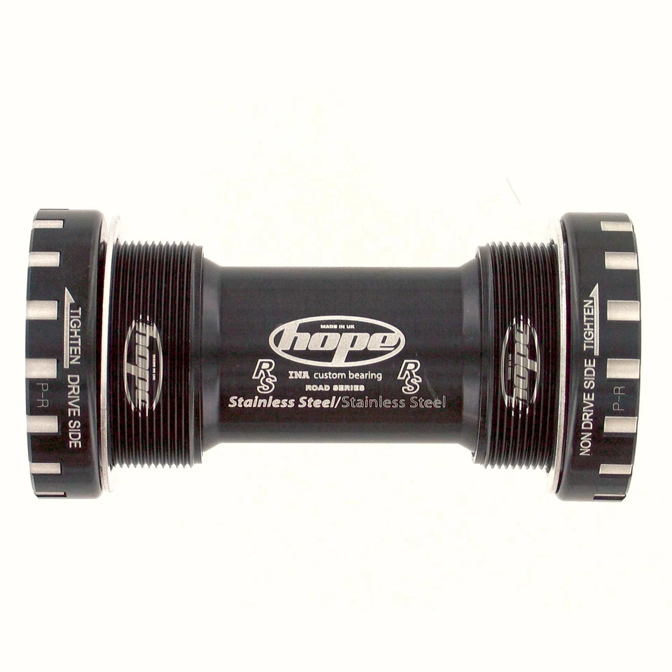 Hope Stainless Steel Road Bike Bottom Bracket Cups, Black - 68mm Shell - Image 1 of 1