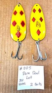 Dardevle Spoon Lot / 2 Lures Lot - Spoons , 700 Series DD#5 - Picture 1 of 2