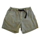 VTG 90s Gramicci Green Climbing Hiking Outdoor Cotton Shorts w Belt Size Large
