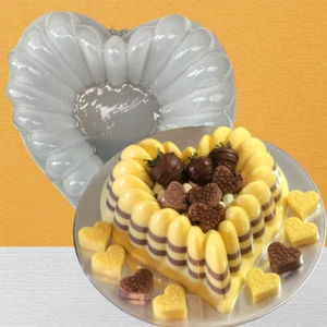 Molde Forma de Corazón para Gelatinas Molde de Plástico Forma de Corazón Molde de Jalea - Imagen 1 de 5