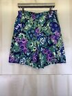 Vintage 1990s Womens Floral Pocket Front Shorts Size M by Tracy Evans-7019