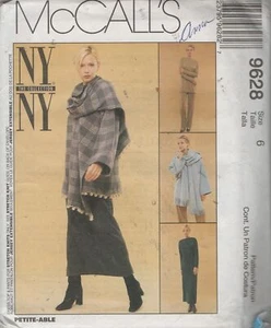 Jacket with Attached Scarf, Dress, Top, Pull On Pants Sewing Pattern Size 6 - Picture 1 of 2