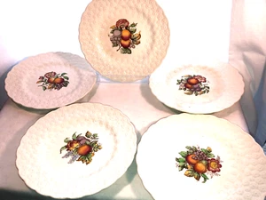 Five Different Spode Fruit 9 Inch Plates - Picture 1 of 13