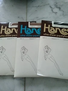 Hanes sandalfoot ultra sheer pantyhose size A style 710 & 950 (2) Lot 3 - Picture 1 of 9