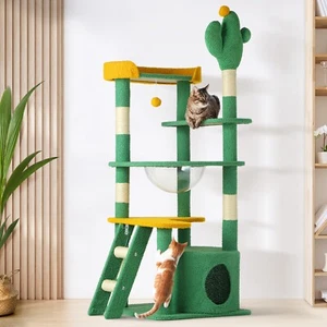 Alopet Cat Tree Tower Scratching Post 144cm Pet Condo House Furniture Scratcher - Picture 1 of 10
