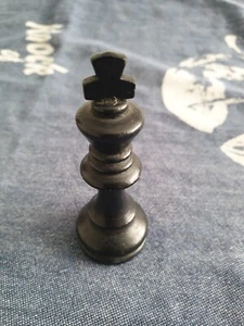 Staunton Holz Schachfiguren SCHACH ERSATZTEIL LAGER - 70er Jahre - König schwarz - Bild 1 von 9