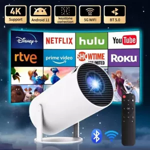 4K 5G Projektor Smart HD LED WiFi HDMI Android Büro Heimkino USB Bluetooth - Bild 1 von 29