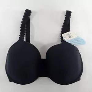 LE MYSTERE Bra 32E Black 9155 Underwire Carina Seamless Contour Convertible NEW - Picture 1 of 8
