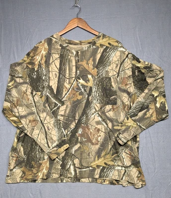 OUTFITTERS RIDGE Mens 3XL Long Sleeve Camo Shirt Hunting Realtree Pattern Cotton - Image 1 of 4