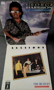 George Harrison Cloud Nine NEW/THE BEATLES Sessions- EMI Odeon Vinyl Record  Lot - Picture 1 of 3