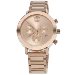 Nuevo reloj para mujer Movado Bold Evolution cronógrafo enchapado en oro rosa 3600886 - Imagen 1 de 4