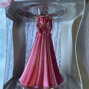 Disney Holiday Ornaments mundgeblasenes Glas Dornröschen Aurora rosa Kleid Prinzessin - Bild 1 von 8