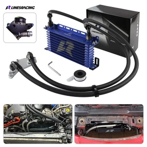 AN10 10 Row Oil Cooler Kit Thermostat Adapter For BMW N54/N55 E60 E61 535i 535xi - Picture 1 of 10