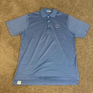 Camisa Polo Peter Millar Harbour Town Golf Links Para Hombre Grande Azul Rayas Preppy - Imagen 1 de 7