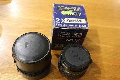 Pentax Teleplus MC7 2xTeleconverter KAX box case K mount lens camera - Image 1 of 2