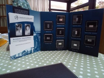 colección de barras de plata monumentos famosos del mundo Foto 1 de 4