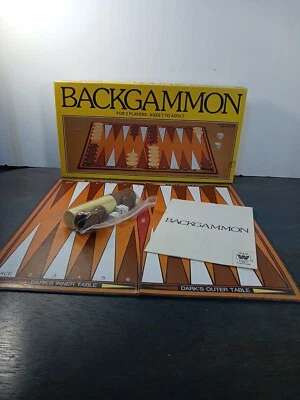 Vintage Whitman Backgammon Western Publishing Co. 1981 Complete  - Image 1 of 4