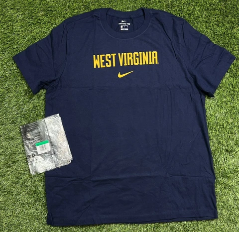 The Nike Tee West Virginia Mountaineers NCAA T-Shirt Men's XL New In Bag Swoosh Cover