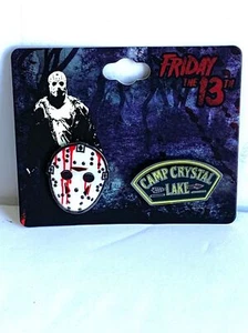 Bioworld Friday The 13th Lapel Pin Set Horror Movie Jason Slasher Halloween NEW - Picture 1 of 5