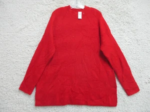 NEU Old Navy Pullover 2XL XXL Rot Pulli Strick Stretch Modern Fit Damen Neu mit Etikett - Bild 1 von 11