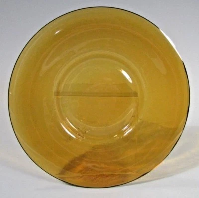 Plato de vidrio ámbar fino de China chino Pekín Beijing finales de la dinastía Qing siglos XIX-XX Foto 1 de 4