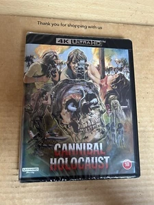 CANNIBAL HOLOCAUST 4K UHD REMASTERED BLU-RAY 2 DISC SET 1980 NEW & SEALED - Picture 1 of 3