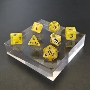 Juego completo de dados - Remolino de oro fundido - D4 a D20 - Dungeons & Dragons - D&D - Imagen 1 de 1
