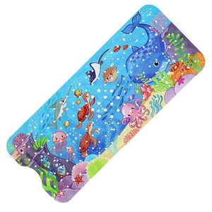 40x100cm Niedliche Cartoon Sea World Anti-Rutsch Dusche Badewannenmatten mit Saugnatten - Bild 1 von 40