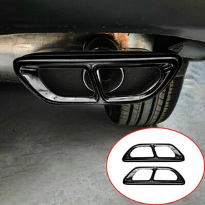 For HONDA CR-V CRV 2020-2022 Black Rear Exhaust Muffler Tip Tail Pipe Frame Trim - Picture 1 of 4