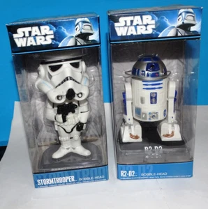Funko Wacky Wobbler Star Wars Stormtropper & R2-D2 2013 release BUNDLE - Picture 1 of 6