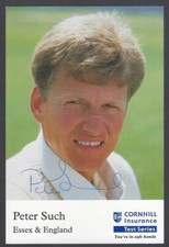 AOP Cornhill Test Cricket Series signed card Series H PETER SUCH