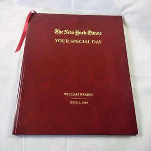 The New York Times  Newspaper Historical Pages Birthday Book June 2, 1969 - Picture 1 of 12