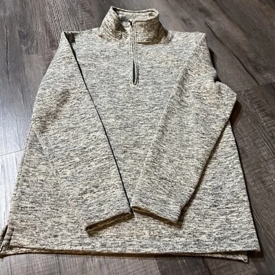 Beverly Hills Polo Club 1/4 Quarter Zip Sweater, Men’s Medium, Light Gray - Image 1 of 4