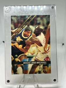 1992 Ballstreet Michael Jordan & Magic Johnson #9 Encased - Picture 1 of 2