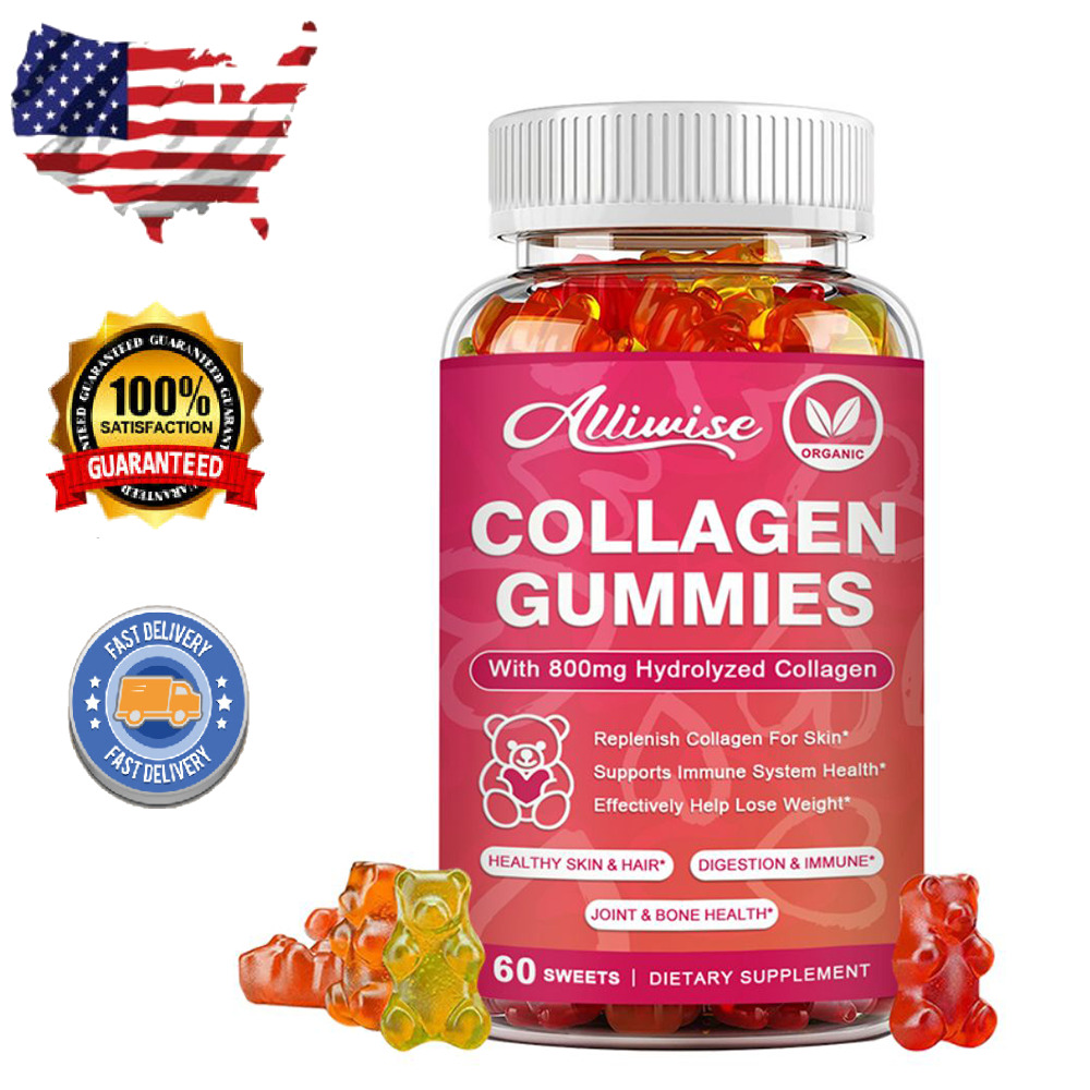 Collagen Vitamin Gummies With Biotin,Zinc for Hair, Skin, Nails, Immune Support