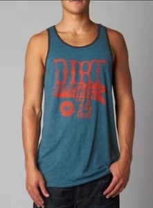 Fox Racing Herren Line Stepper Tank Blau Ärmellos Top Gr. M Neu - Bild 1 von 13