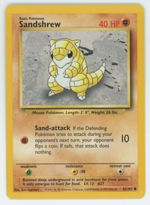 Sandshrew 62/102 Near Mint NM Common Base Set Pokemon Card 1999 WOTC - Imagen 1 de 7