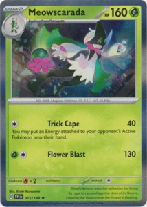 Pokemon Scarlet & Violet Meowscarada Holo Rare 015/198 - Picture 1 of 1