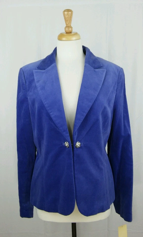 Новый с Ярлыками Amanda Smith фиолетовый блейзер Sz 14 товар  - Изображение 1 из 4