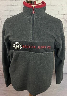 Chaqueta Nautica Jeans Co Gris Polar Cuarto Cremallera Para Hombre Talla Pequeña Foto 1 de 4