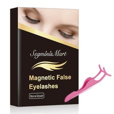 Magnetic Eyelashes,Reusable Magnetic False Eyelashes 3D Magnets Eyelashes wit...
