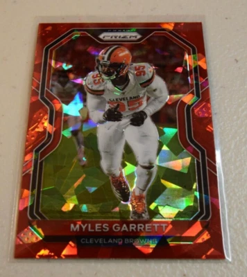 Myles Garrett 2020 Panini Prizm Red cracked ice Prizm browns - Image 1 of 2