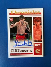 2023 UFC Panini Chronicles IGNACIO BAHAMONDES Auto Rookie RC CS-IBH Lightweight