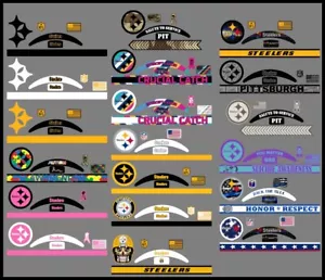 Decalcomania alternativa casco Pittsburgh Steelers FULL SIZE - 19 disegni a scelta - Foto 1 di 21