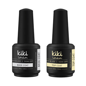 Professional Salon Top and Base Coat - Nail Gel Polish UV/LED Coat | Kiki London