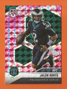 2021 MOSAIC NFC PINK CAMO MOSAIC PRIZM JALEN HURTS #208 PHILADELPHIA EAGLES - Imagen 1 de 2