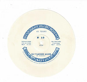 45 RPM 15 Cm Soft One Size You Let Go C Aznavour Pub Speed Discotheque Pocket - Picture 1 of 1