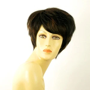 wig for women 100% natural hair black and copper intense ref ALICE 1b30 PERUK - Imagen 1 de 8
