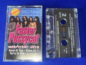 Vintage Faster Pussycat Greatest Hits CASSETTE TAPE HAIR METAL TESTED Flashback - Bild 1 von 2