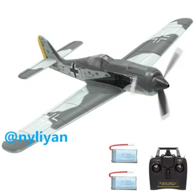 Volantex FW190 2.4G 4CH RC Plane Wingspan 400mm 6Axis Gyro OneKey Return Fighter - Image 1 of 4